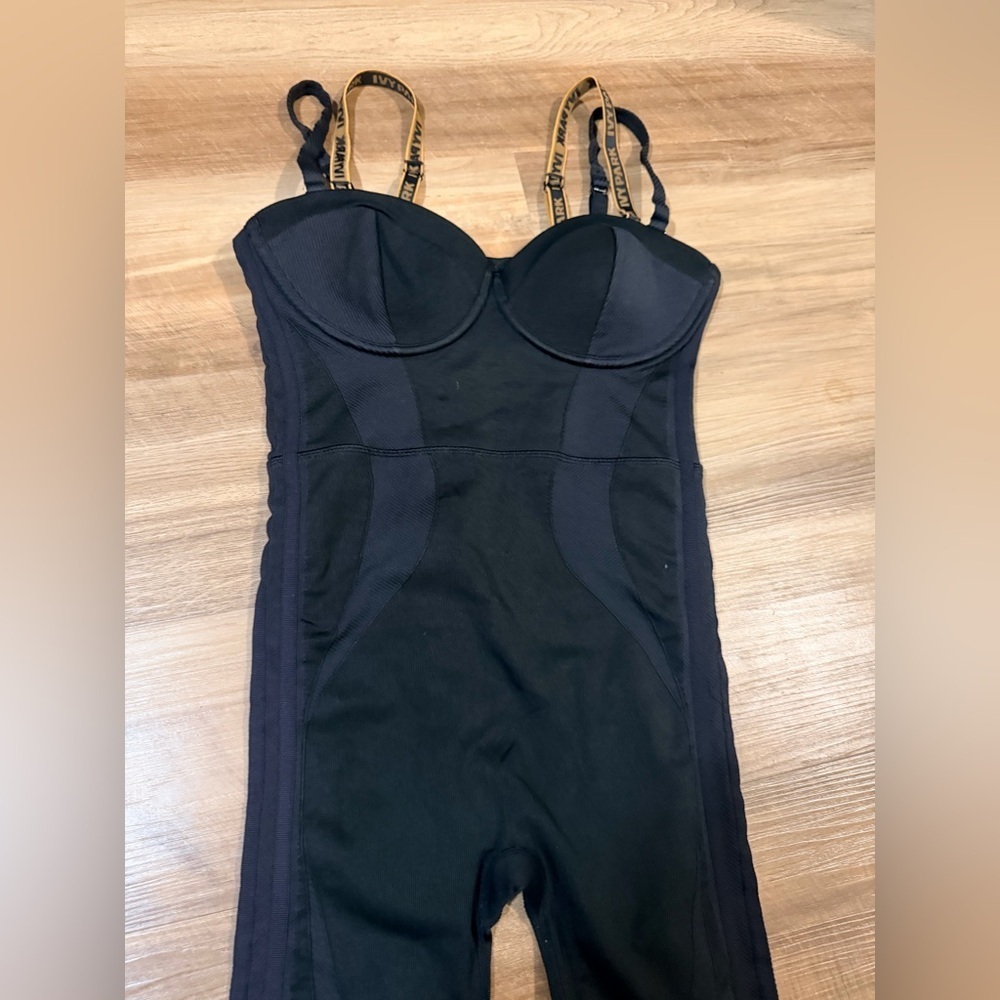 Adidas x Ivy Park Beyonce Knit Catsuit Core Bustier Black Jumpsuit Size Medium - Picture 8 of 16